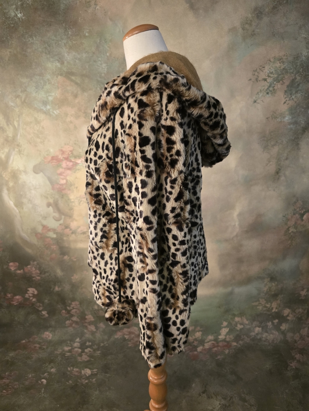 Outdoor Edition By Parkhurst Faux Fur Hooded Jacket Mob Wife Aesthetic S - Picture 5 of 15